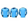 thumbnail image 6 of iiniim Boy's Football Soccer Goalie Outfit Goalkeeper Foam Padded Jersey with Long Pants Goalie Uniform A Sky Blue 11-12, 6 of 7