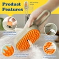 thumbnail image 5 of Xekoro Cat Steam Brush for Shedding with Foldable Handle 4 in 1 Rechargeable Steam Brush for Cats and Dogs,Haired Pets Defur Comb for Cats Pet Spray Grooming Tool for Hair Removal & Massage, 5 of 7