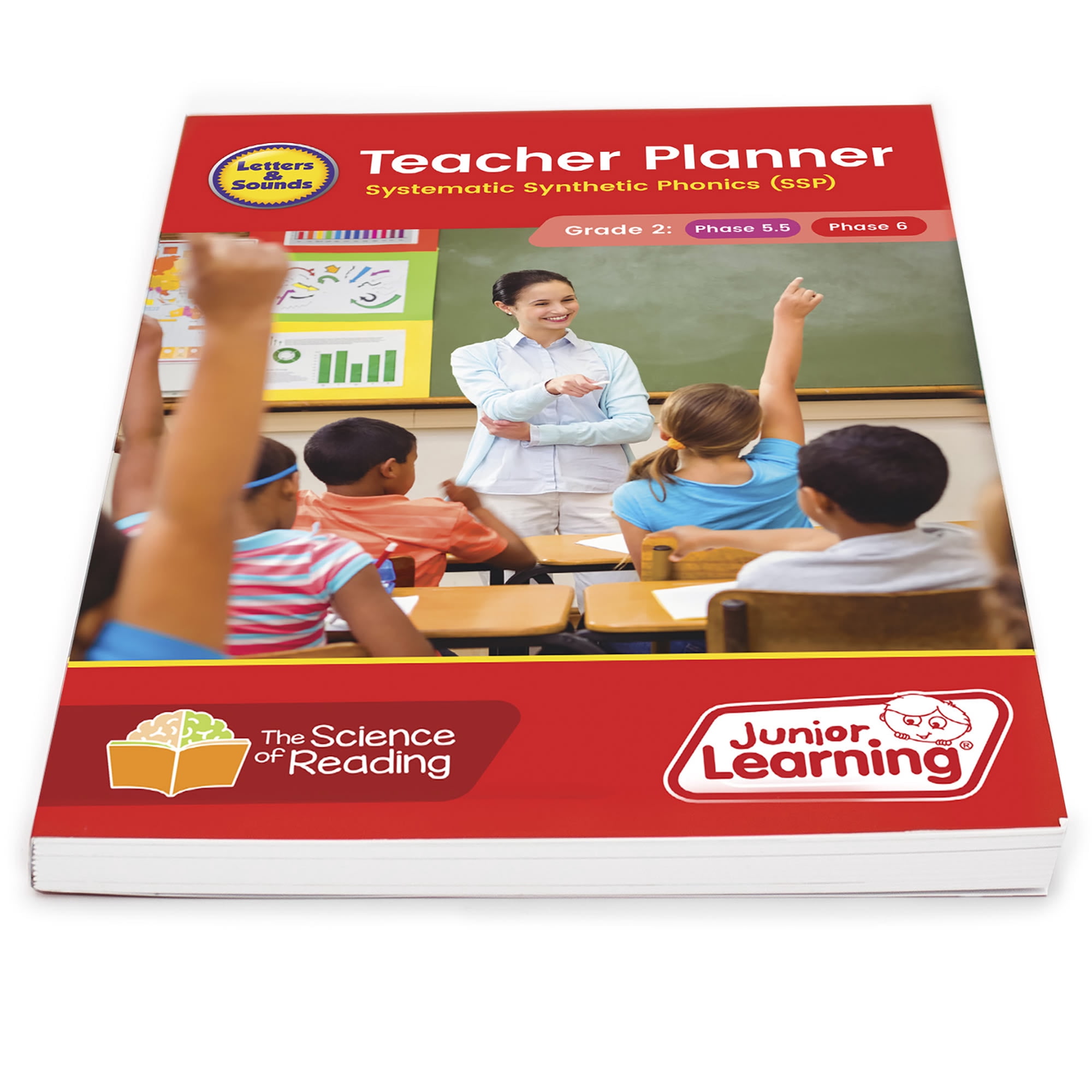 Junior Learning Teacher Planner Grade 2- The Science of Reading Resource book for Letters & Sounds, Decodable Readers, Phase 5.5 Alternative Sound Families, Phase 6 Prefix & Suffixes, W/ lesson plans