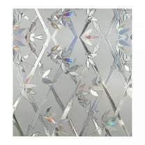 LAMIRO 3D Privacy Window Film – Static Cling Vinyl Frosted Glass Sticker for Home, Office, Bathroom Decor Privacy Film for Glass Windows