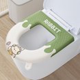 thumbnail image 4 of Xihbxyly Oferta Del Día Prime Solo Hoy Cojín de Asiento de Inodoro para El Hogar, Uso Universal, Funda de Asiento de Inodoro de Felpa, para Temporada de Invierno, Grueso y Cálido, Cojín de Asiento de, 4 of 7