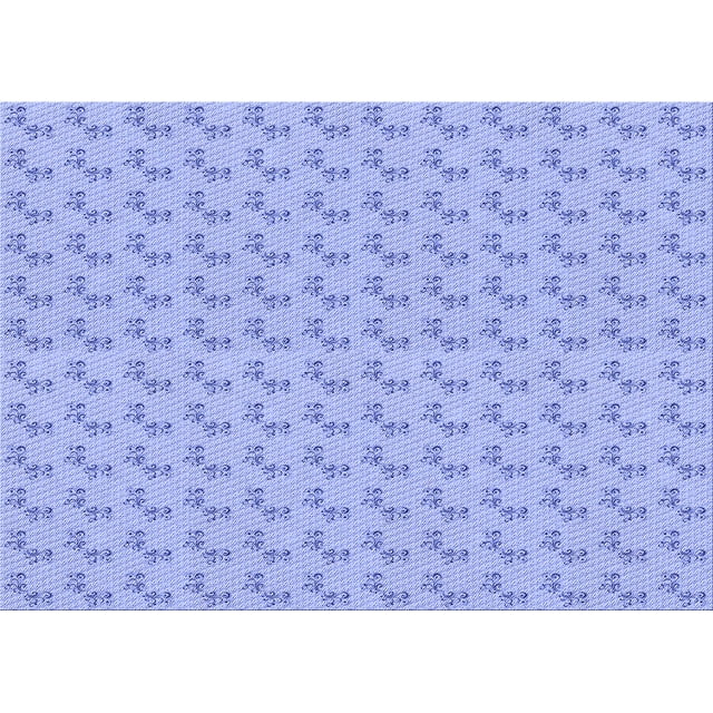 Ahgly Company Tapis d'Intérieur Lavables en Machine, Rectangle de Transition Bleu Ciel, 2' x 5'