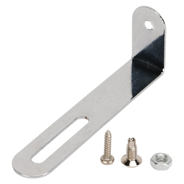 Soporte de ángulo recto para golpeador de guitarra, soporte de montaje para golpeador de guitarra de metal plateado, soporte de montaje para golpeador de guitarra, respuesta rápida