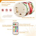 thumbnail image 5 of Yayeee Flameless Candles with Remote Flickering Battery Operated Multi Color Changing, Apple Pattern, 5 of 7