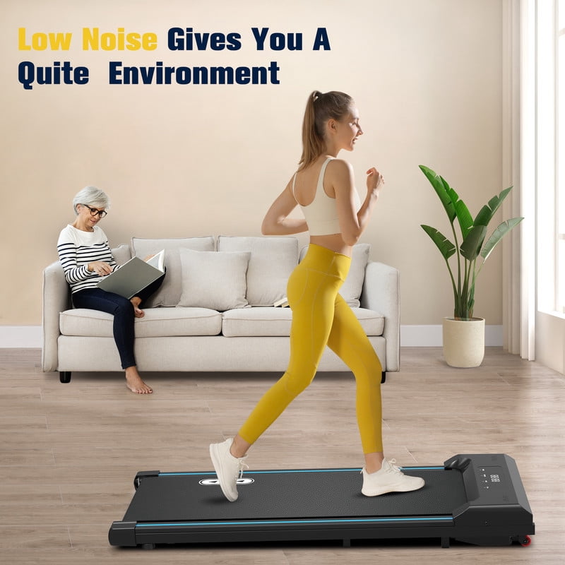 Redliro Walking Pad Under Desk Treadmill 265LBS 2.25HP Running Machine for Home Office, Black