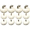 thumbnail image 1 of Assorted 12Pcs Decor White Pumpkins Artificial Decor Fall Pumpkins for Home Rustic Decoration Hangs Extra Large Christmas Ornaments Balls for Tree White One Size, 1 of 8