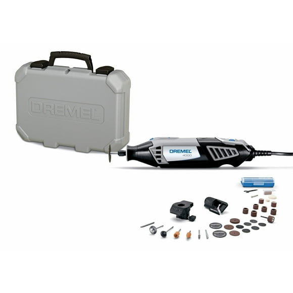 Dremel Kit d'Outils Rotatif à Vitesse Variable 4000-2/30 - 2 Accessoires & 30 Accessoires - Parfait pour Découper, Poncer, Graver, Découper le Bois et Polir