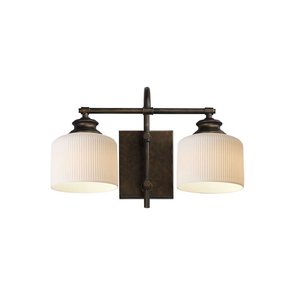21492WTOI Maxim Lighting Bisque - 2 Light Wall Sconce-10 Inch Tall and 16 Inch Wide-Oil Rubbed Bronze Finish