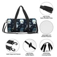thumbnail image 4 of Fotbe Gnome and Snowflakes Bolsa Deportiva de Lona Plegable con Estampado, Bolsa de Gimnasio con Bolsillo Seco/Húmedo, Bolsa de Viaje Ultraligera de Gran Capacidad, 4 of 6