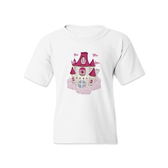 Pink Floating Castle T-Shirt Juniors -Image by Shutterstock,  Small