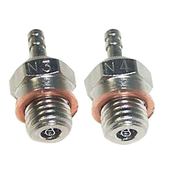 2set N3 /N4 Hot Glow Plug Spark for 70117 1/10 1/8 RC Truck Nitro Engine Parts