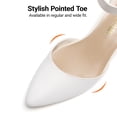 thumbnail image 3 of DREAM PAIRS ANNEE Pointed Toe Low Chunky Heels Pump Shoes, 3 of 7