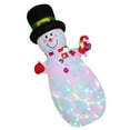 thumbnail image 4 of 1.8 Meters Christmas Inflatable Snowman with Stakes for Party Home Outdoor, 4 of 7