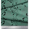 thumbnail image 2 of Soimoi Green Poly Georgette Fabric Artistic Leaves Decor Fabric Printed Yard 52 Inch Wide, 2 of 5