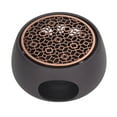 thumbnail image 1 of Ceramic Teapot Warmer Base, Hollow Out Design, Easy to Use, Multifunctional, Wide Application, Black, Light Warmer with Purple Iron Pad for Home, 1 of 8