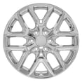 thumbnail image 2 of OE Wheels CV62 20 Inch Rims and Tires Fit Silverado 1500 Style 6x139.7 20x9 Chrome - Hollander 14078 - Dueler Alenza HL Plus 275/55-20 (Set of 4), 2 of 5