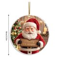 thumbnail image 3 of Mecorevxz Christmas Decorations Santa Claus Acrylic Hanging Ornaments Suitable for Christmas Tree Decorations,Christmas Gifts,3.15Inch, 3 of 6