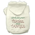 thumbnail image 3 of Christmas Pet, Dog  Cat Hoodie Rhinestone, "Don't Get Your Tinsel In A Tangle", 3 of 7