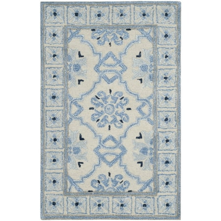 SAFAVIEH Bella BEL155A Handmade Ivory / Blue Rug