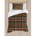 thumbnail image 1 of Duvet Cover Sets, Scottish Tartan Geometrical Pattern Culture Folk Elements,, 1 of 3