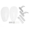 thumbnail image 3 of Motorcycle Hand Guard, 2pcs Curved Design ABS Handlebar Wind Shield Waterproof  For Chopper For Bikes For Station Wagons Transparent, 3 of 8