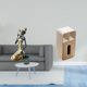 thumbnail image 2 of Estatua De Mujer Tribal Africana, Decoración De Mesa, Pieza De Arte Coleccionable Hecha A Mano, Adorno De Resina, Dispensador De Pañuelos Faciales Multiusos Rectangular, Funda Para, 2 of 8
