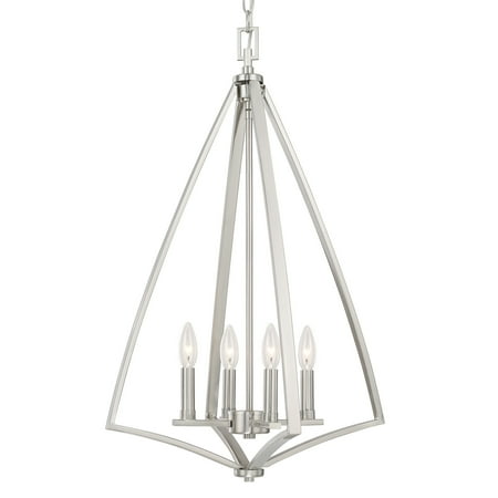Bulb Foyer Fixture - Capital Lighting Boden Collection 4-light Brushed Nickel Foyer Fixture