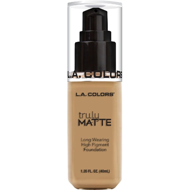 BASE DE MAQUILLAJE TRULY MATTE FUNDATION (MEDIUM BEIGE) L.A COLORS CLM355-MEDIUM BEIGE