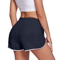 thumbnail image 4 of PENGXIANG Women‘s Athletic Workout Shorts Elastic Waist Running Pockets Pants  please buy one or two sizes larger than normal, 4 of 6