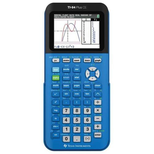 Texas Instruments TI-84 Plus CE Color Graphing Calculator Blue Walmart.com