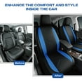 thumbnail image 5 of Skechers Sport Leather Car Seat Cover – Front Seat Premium Comfort, Breathable Design, Universal Fit for Cars, SUVs, and Trucks - Blue, 5 of 9