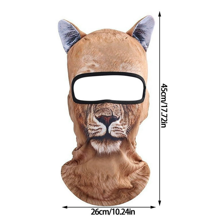 Cat Ski Mask Balaclava With Ears Animal Ski Face Mask For Music
