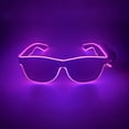 thumbnail image 1 of Gafas luminosas, lentes oscuras, gafas de luz fría, fiesta, escuela, empresa, actuación, accesorios de animación, 1 of 5