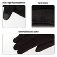 thumbnail image 3 of Guantes de invierno con dedos para pantalla táctil Guantes de invierno para mujer al aire libre, 3 of 5
