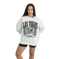 thumbnail image 2 of Women's Gameday Couture Gray Las Vegas Raiders Heritage Premium Fleece Pullover Sweatshirt, 2 of 5