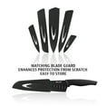 thumbnail image 4 of Hecef 6 Pcs Knife Set, Black Oxide Stainless Steel Japanese Chef Knives with Blade Sheaths, Dishwasher Safe, 4 of 16