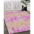 thumbnail image 2 of Ahgly Company Indoor Rectangle Patterned Deep Rose Pink Abstract Area Rugs, 7' x 10', 2 of 6