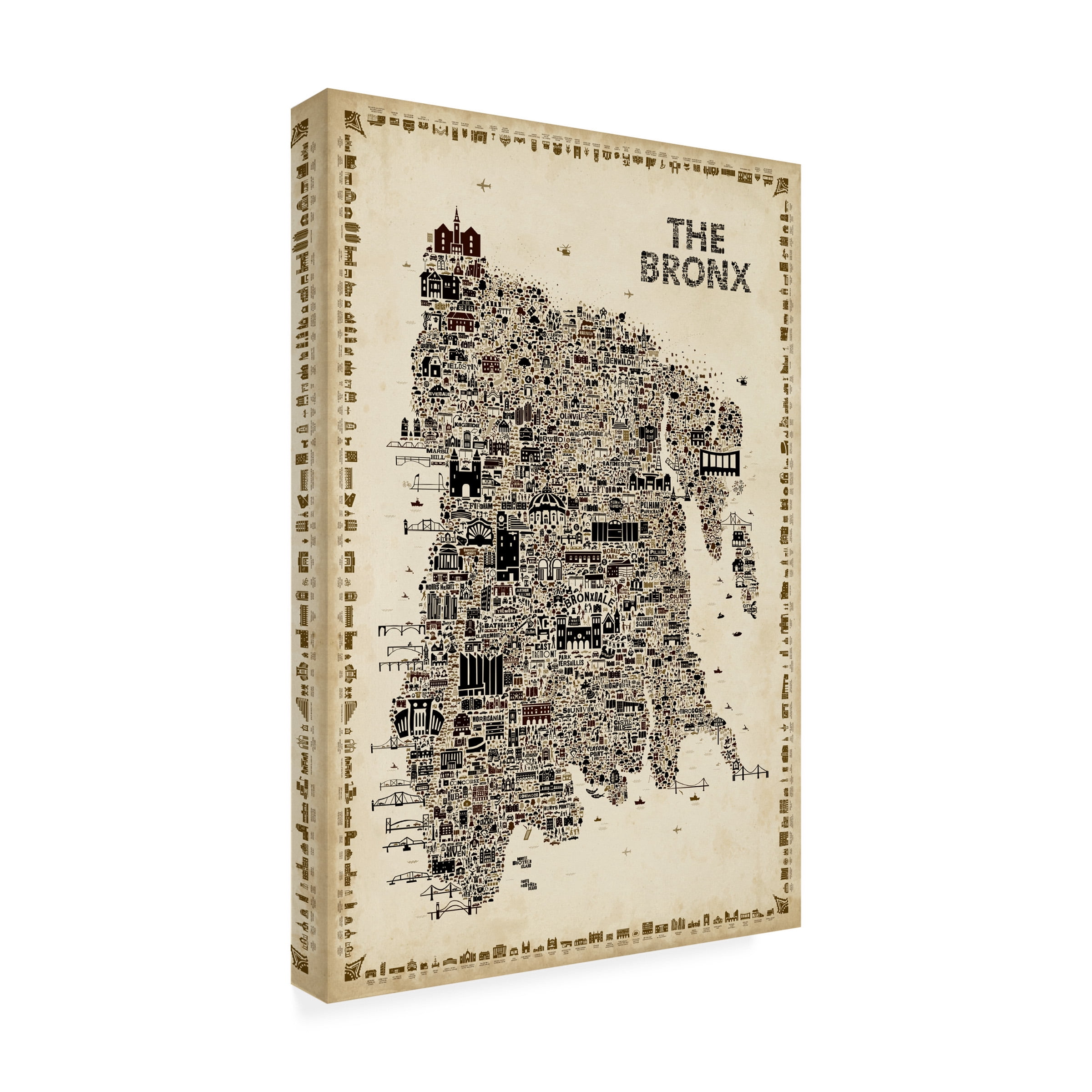 Rafael Esquer 'Antique New York Collection Bronx' Canvas Art