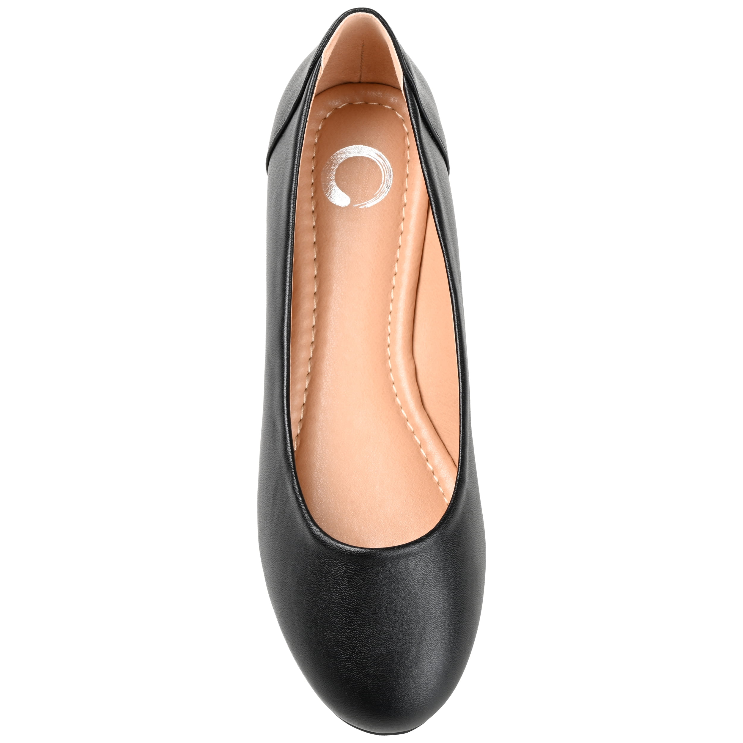 Journee Womens Kavn Comfort Insole Narrow Width Slip On Round Toe Ballet Flats
