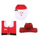 thumbnail image 1 of Santa Toilet Seat Cover And Rug Set Funny Christmas Decorations Bathroom, 1 of 4