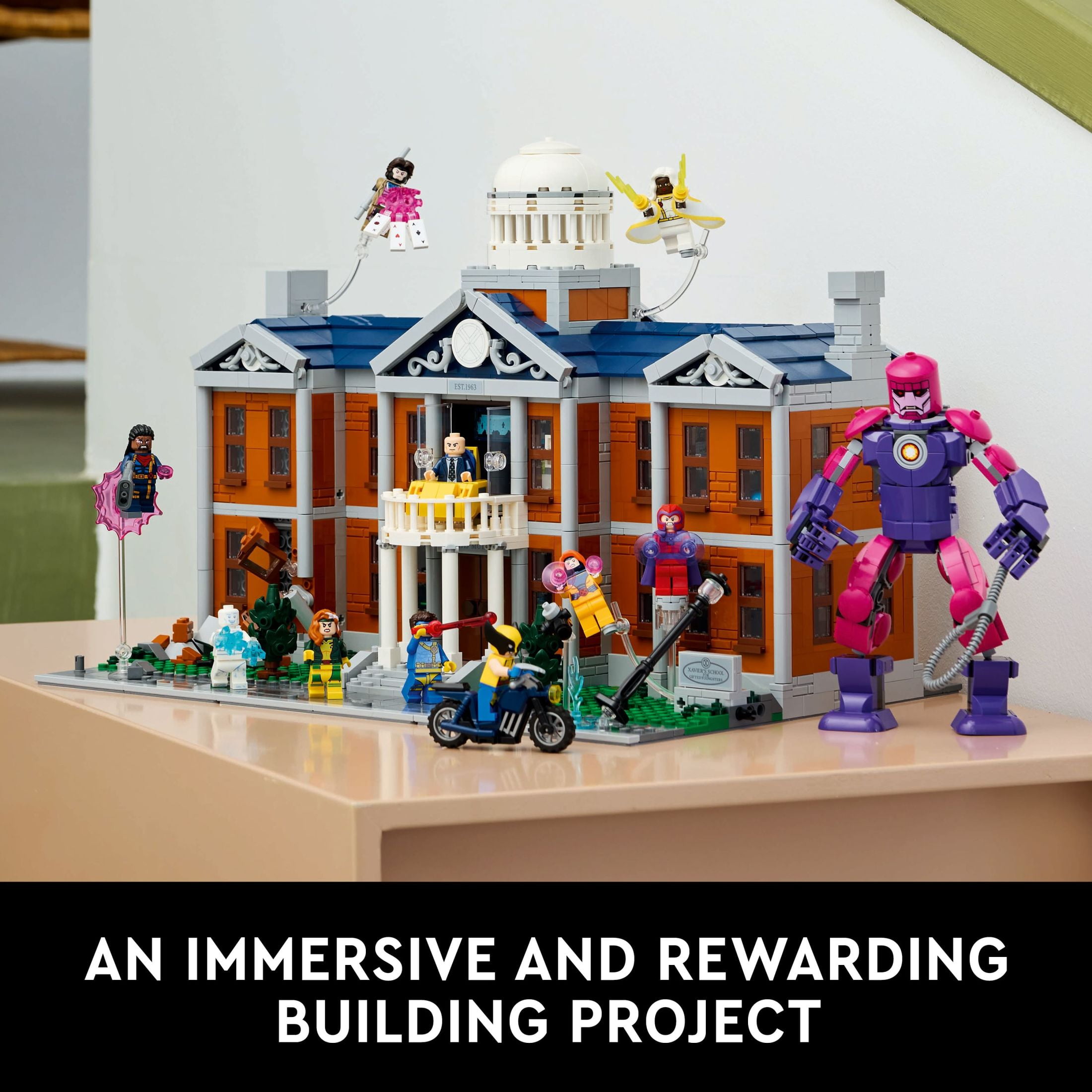 LEGO Marvel X-Men The X-Mansion Building Set - Marvel Collectibles DIY Craft Kit for Adults, Ages 18+ - Buildable Xavier Institute with 10 Minifigures - Gift Idea for Superhero Fans - 76294