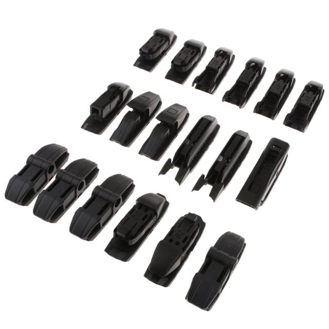 de Reempzo 18x Adaptador de Limpiaparabrisas Conectores de Limpiaparabrisas Junta de Limpiaparabrisas Yotijar Conectores del limpiaparabrisas
