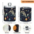 thumbnail image 5 of Yayeee 4 Pack Qtip Holder Bathroom Cotton Swab Canister with Lid Clear Dispenser Set, Astronaut Space, 5 of 6