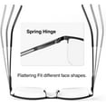thumbnail image 4 of EFE 3 Pack Blue Light Blocking Reading Glasses for Men Stylish Metal Frame Readers with Comfort Spring Hinges Anti Eyestrain/UV Eyeglasses, 4 of 7