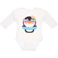 thumbnail image 3 of Inktastic I'm 2 Cute Penguin with Sunglasses and Flowers Boys or Girls Long Sleeve Baby Bodysuit, 3 of 5