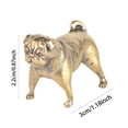 thumbnail image 3 of Solid Brass French Dog Figurine Elegant Desktop Ornament Decorative Sculpture for Home Décor Pet Lover, 3 of 6