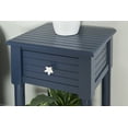 thumbnail image 3 of Linon Athalee Single Drawer Indoor Accent Side Table with Shelf, 29.5" Tall, Navy, 3 of 17