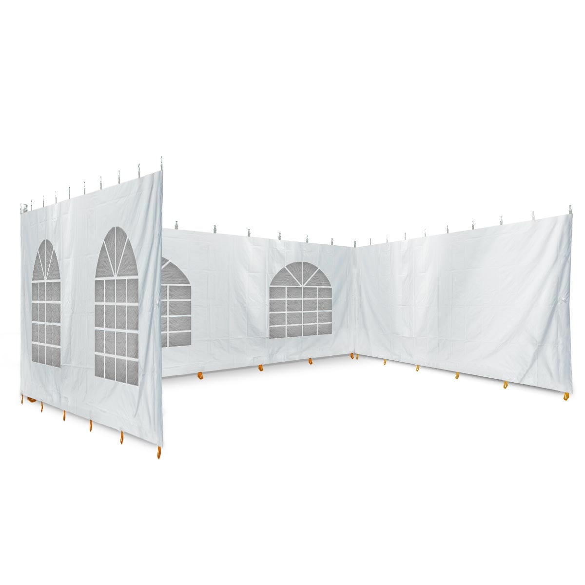 40-ft Tent Sidewall Kit 7'H Solid & Cathedral Window 14 Oz Vinyl Panels 30 20 