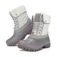 thumbnail image 2 of Bocca Women's Insulated Snow Boots Grey Mid-calf Winter Boots Lace-up 8M, 2 of 6