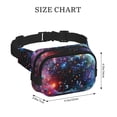 thumbnail image 2 of Horeoi Outer Space Floating Numbers And Letters for Square Double Layer Waist Bag for Travel Cycling Outdoor Activities with Adjustable Strap and Zipper Pockets, 2 of 4